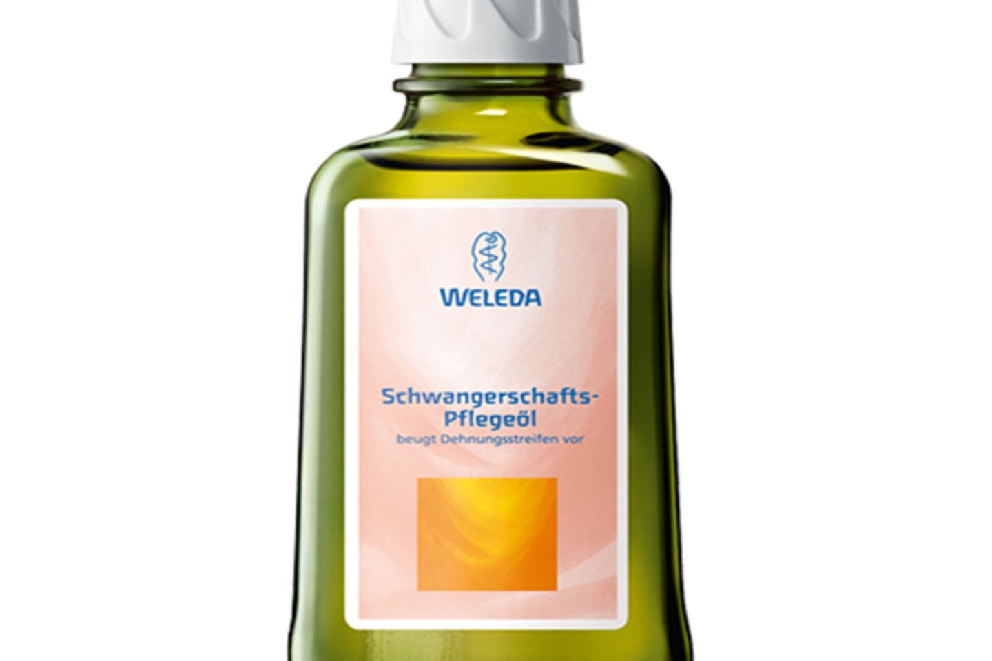 Packen Sie Ihr Lieblingsöl ein, für eine kleine Massage am Morgen ist immer Zeit! Das Schwangerschaftsöl von Weleda finden Sie zum Beispiel unter www.shop-apotheke.com (Preis: 10,69€)