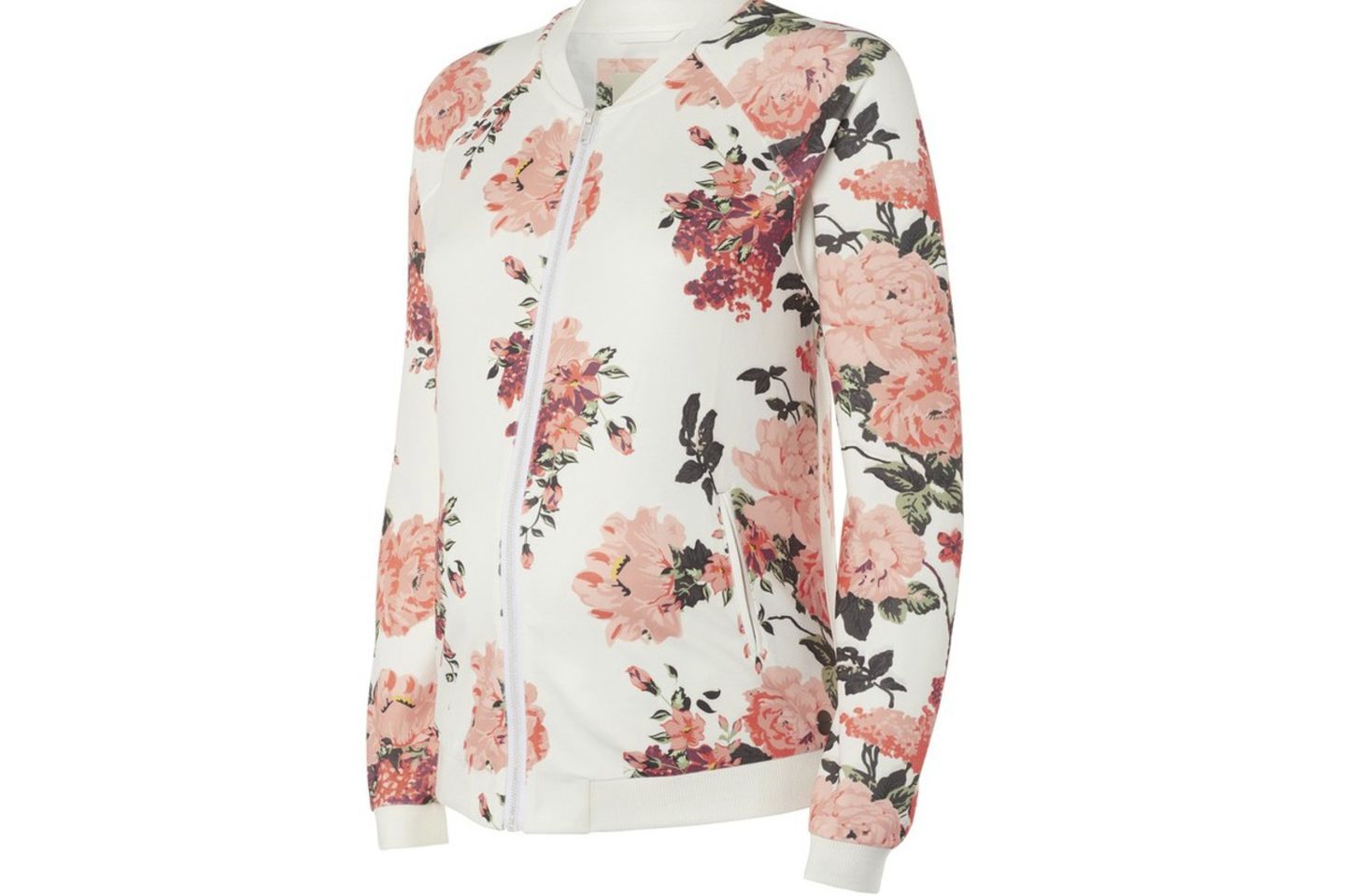 Mit diesem frischen Blumen-Print liegen Sie voll im Trend. Sieht super zu Jeans und schlichtem T-Shirt aus! Gefunden unter www.baby-walz.de für 69,99 Euro.