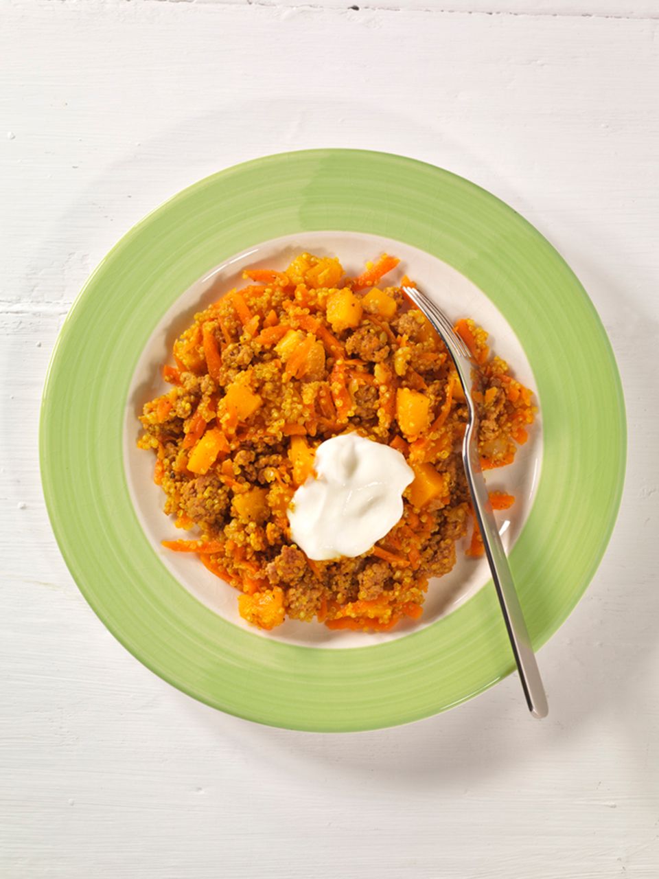Fruchtige Quinoa-Hackfleisch-Pfanne