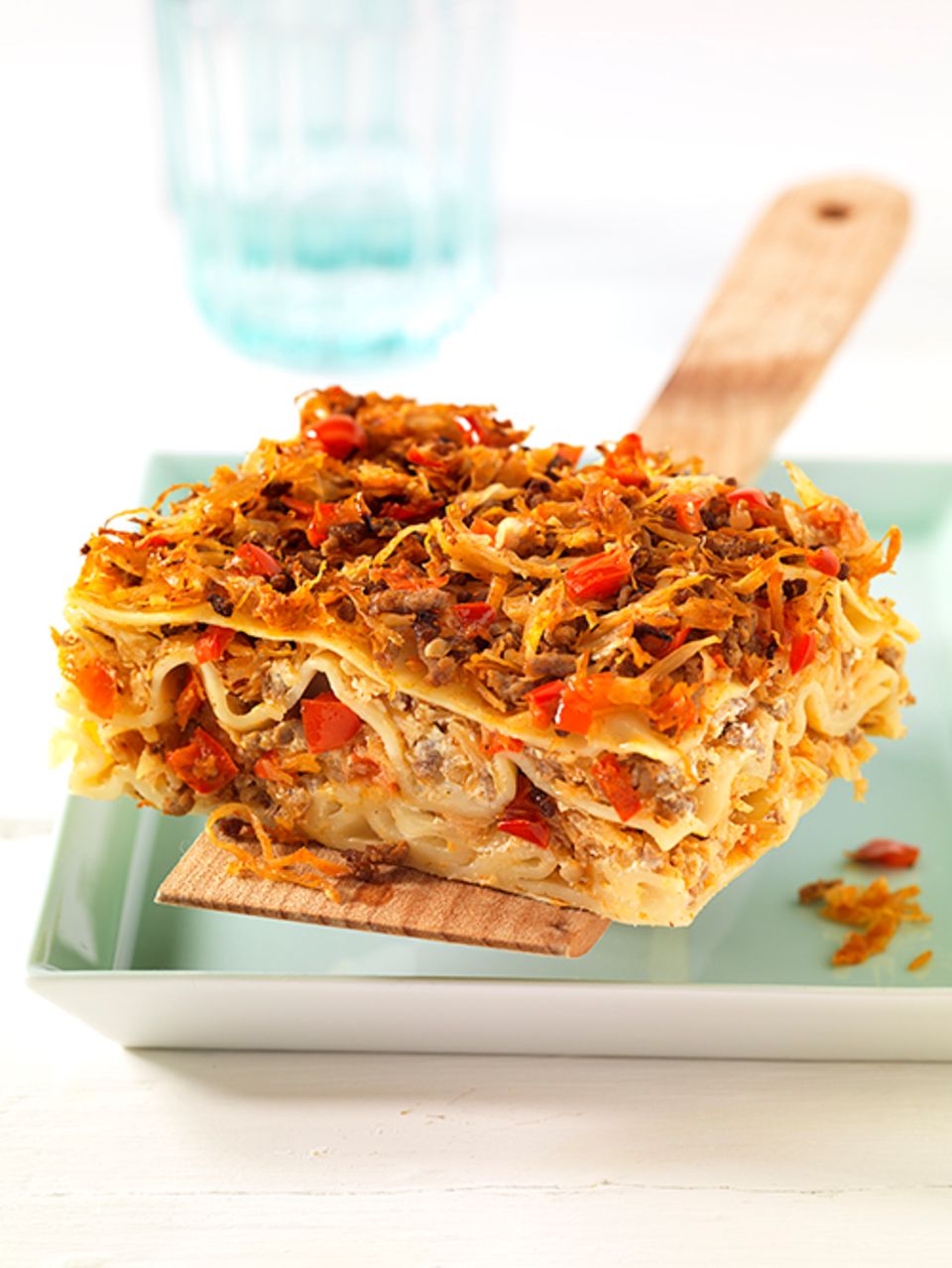 Lasagne mit Paprikakraut