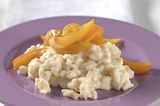 Süßes Risotto mit Aprikosenkompott