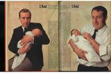 „Neue Väter“ gibt es schon länger, als man denkt! Im Juli 1970 veröffentlichte ELTERN den Artikel „Zum Anschauen und zum Nachdenken: Sieben neue Väter und ihre Babys“. Was genau an diesen Vätern neu war? Vielleicht, dass sie bereit waren, sich mit ihren nur wenige Wochen alten Babys auf dem Arm fotografieren zu lassen. Trotzdem war für alle sieben Männer selbstverständlich, dass sie im Kreißsaal nichts zu suchen hatten. Zitat: „Am Tag, als das Baby geboren war, bin ich gleich zu meiner Frau gegangen. Ich war schrecklich gerührt, es ist einem ja schließlich nicht gleichgültig, wenn man weiß, dass die Frau den ganzen Tag so schlimme Bauchschmerzen hatte. Dann habe ich meine Tochter zum ersten Mal gesehen. Schön war sie nicht. Aber ich bin Realist und weiß, dass Babys zuerst komisch aussehen.“   