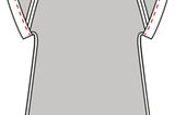 Variante A/B: Setze die Ärmelbelege an die Ärmel. Dabei musst du beachten, dass die Seitennähte und die passenden Knipse aufeinander liegen.
