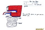 "Glasswards" ist ein Wortspiel aus "Glasses" (Brille) und "Backwards" (zurück) und ist, richtig geraten, eine Brille mit der man nach hinten schauen kann.   Erfinder Alex Dickens (11), wollte die Brille zuerst "Mum's Eyes" nennen, da Mütter ja ihre Augen ja bekanntlich überall haben.    