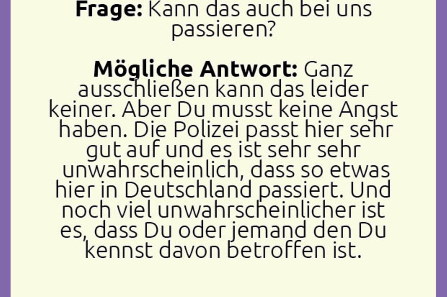 Über Terroranschläge sprechen: Mögliche Antworten auf häufige Kinderfragen