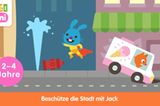 Wer trägt ein rotes Cape und düst in seinem coolen Karottenflieger umher, um Monsterkraken zu besänftigen, Vögelchen in ihr Nest zurück zu bringen und Feuer zu löschen? Richtig, es ist das blaue Häschen Jack als Mini-Superheld. So niedlich!  „Sago Mini Superheld“ von Sago Mini, für iOS und Android, 4,49 Euro.