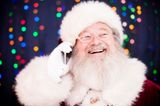 Weihnachtsmann mit Smartphone