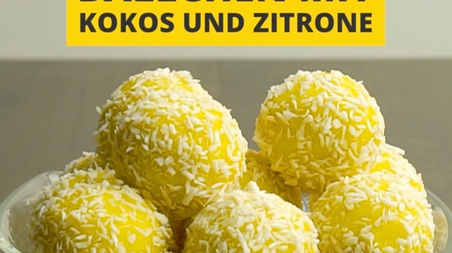 Rezepte: Frischkäsebällchen mit Kokos und Zitrone | Eltern.de