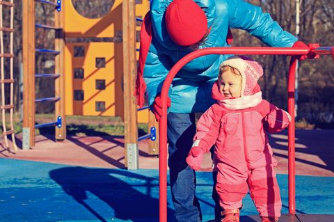 Spielplatz Winter