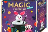 Wenn die Kinder keine Lust mehr auf Zirkus und Jonglieren haben, können sie für Mama und Papa eine Zaubershow vorbereiten. Diese Zauber-Box lässt die Kids 35 verschiedene Tricks zaubern – inklusive Kaninchen im Zylinder. 