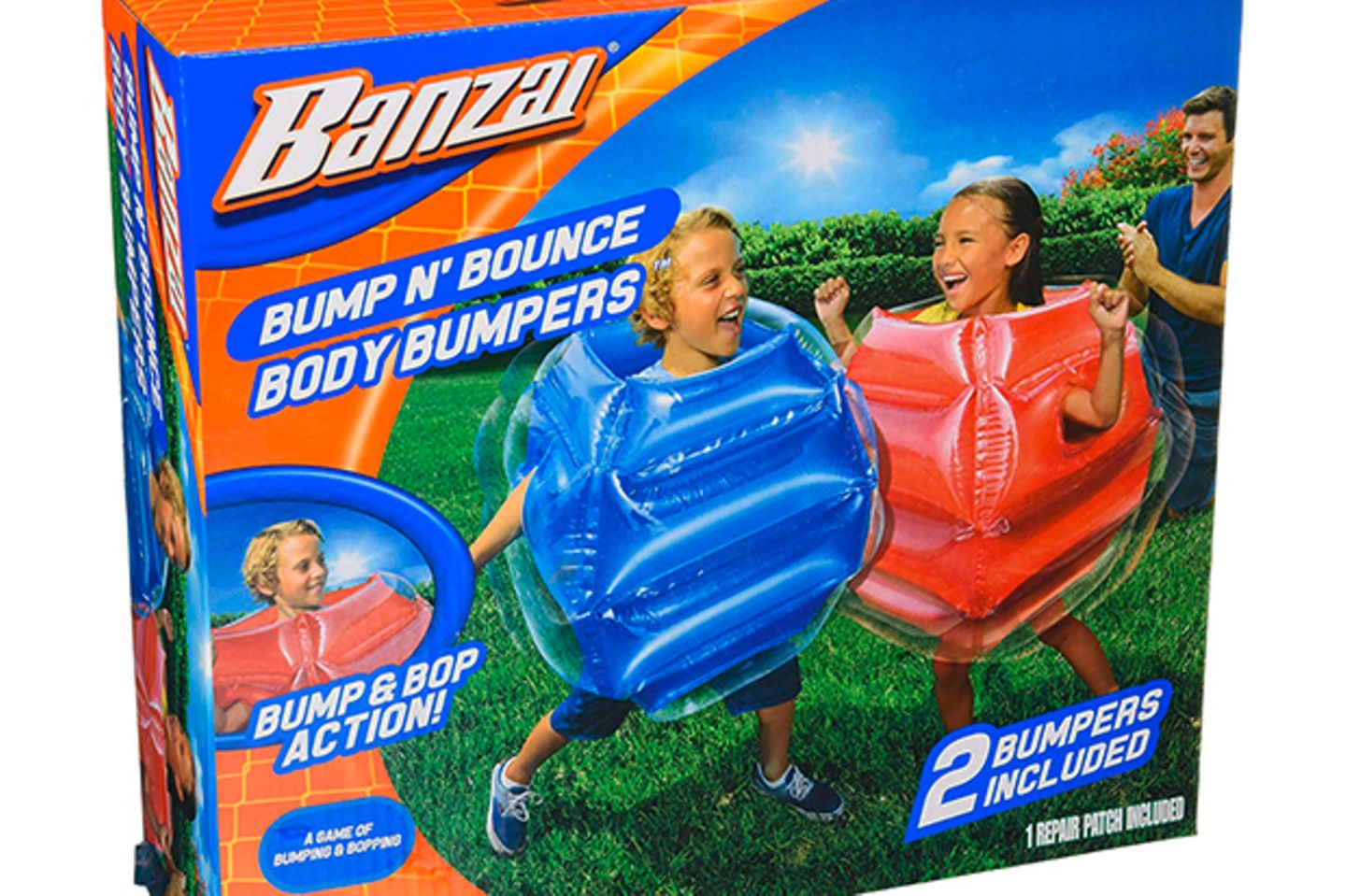 Wer genügend Platz in der Wohnung hat, kann seinen Kids diese coole Bodybumper kaufen. Einfach aufblasen und losbumpen. Ein riesiger Spaßfaktor und die Kids toben sich aus. 