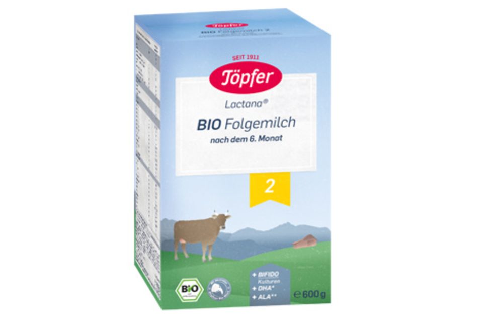Die „Lactana Bio Folgemilch“ von Töpfer