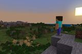 Minecraft-Screenshot: Blick über die Ebene