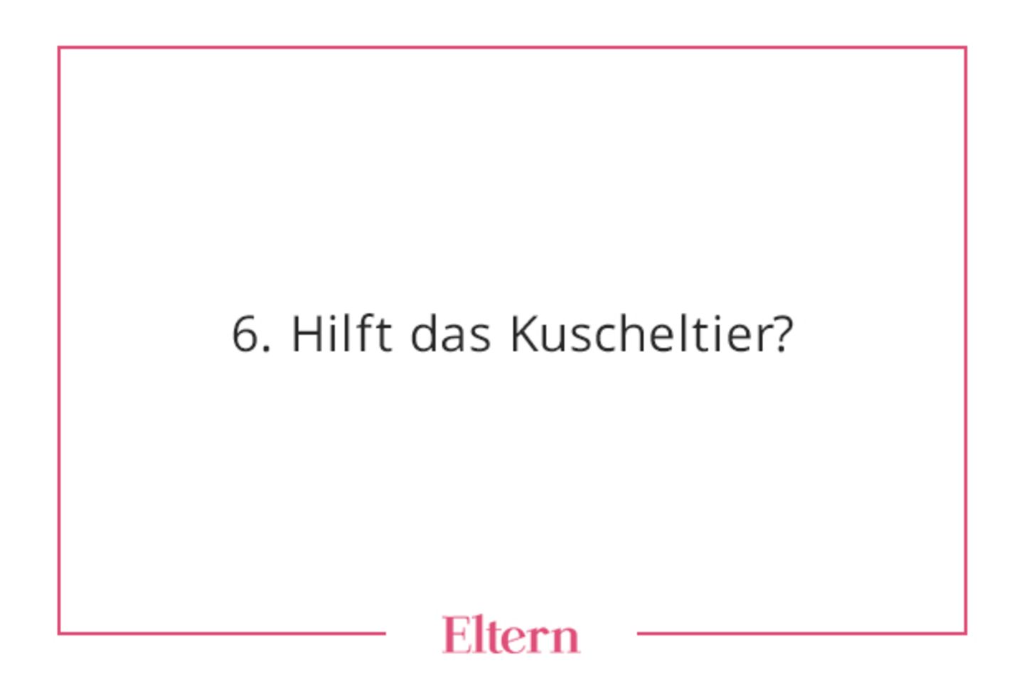 Der Plüschpanther, das Lieblingsholzklötzchen, ein Schmusekissen oder Mamas Schal – alles kann ein sogenanntes Übergangsobjekt sein, das dem Kind den Übergang in die neue Umgebung und die Trennung von Mama und Papa erleichtert.