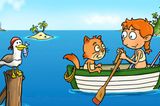 Die Zwuggels – Reise ans Meer   Gutmütige, sympathische kleine Wesen – das sind die Zwuggels, die die Kinder in 36 Kapiteln ein interaktives Abenteuer erleben lassen. In dieser Mischung aus EBook und Spiel gilt es, den sagenhaften Schatz der Piratenkatzen zu finden. Kapitel für Kapitel spielen sich die Kinder in abwechslungsreichen und lustigen Spielen und Aktionen weiter. Der gereimte Text wird in insgesamt acht Sprachen angeboten, allerdings nicht vorgelesen. Zum Entdecken der App braucht es also Kinder, die bereits fit im Lesen sind, oder einen lesekompetenten Begleiter. Eine interaktive Vorlese-App voller kurzweiliger Spiele.   iOS & Android, Ploosh, 2,99 Euro