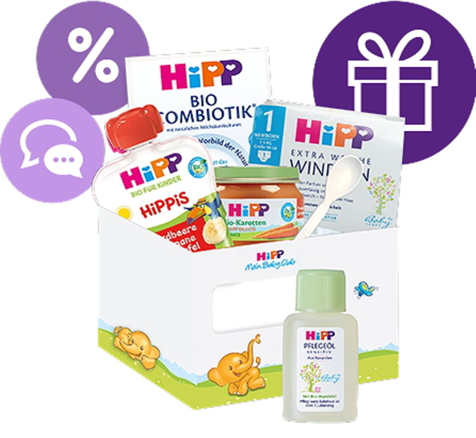 Vorteile für Eltern mit Kind: Für dich und dein Baby: Der HiPP Mein BabyClub! Vorteile für Eltern mit Kind: Für dich und dein Baby: Der HiPP Mein BabyClub!
