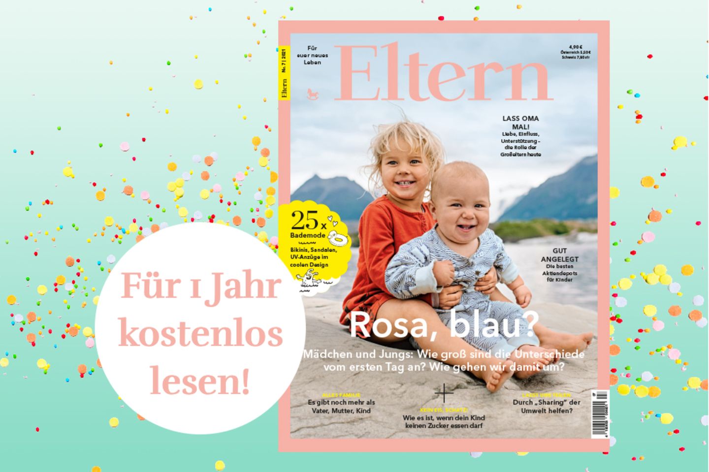 Gewinnspiel: Gewinne ein Jahresabo des Magazins ELTERN im Wert von 58,80€