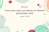 Taufe: Die schönsten Taufsprüche: Bibelzitate