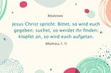 Taufe: Die schönsten Taufsprüche: Bibelzitate