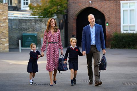Prinzessin Charlotte, Herzogin Kate, Prinz Geore und Prinz William.