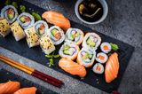 Negative Seiten in der Schwangerschaft: Sushiplatte