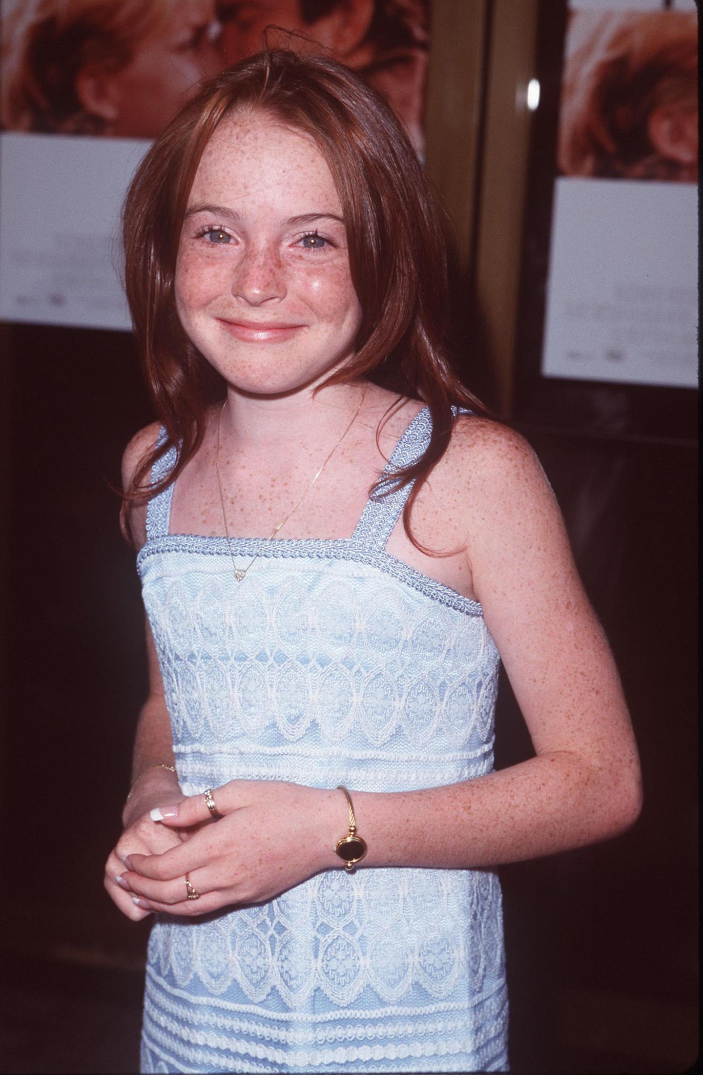 Kinderstars: Lindsay Lohan posiert auf dem roten Teppich.