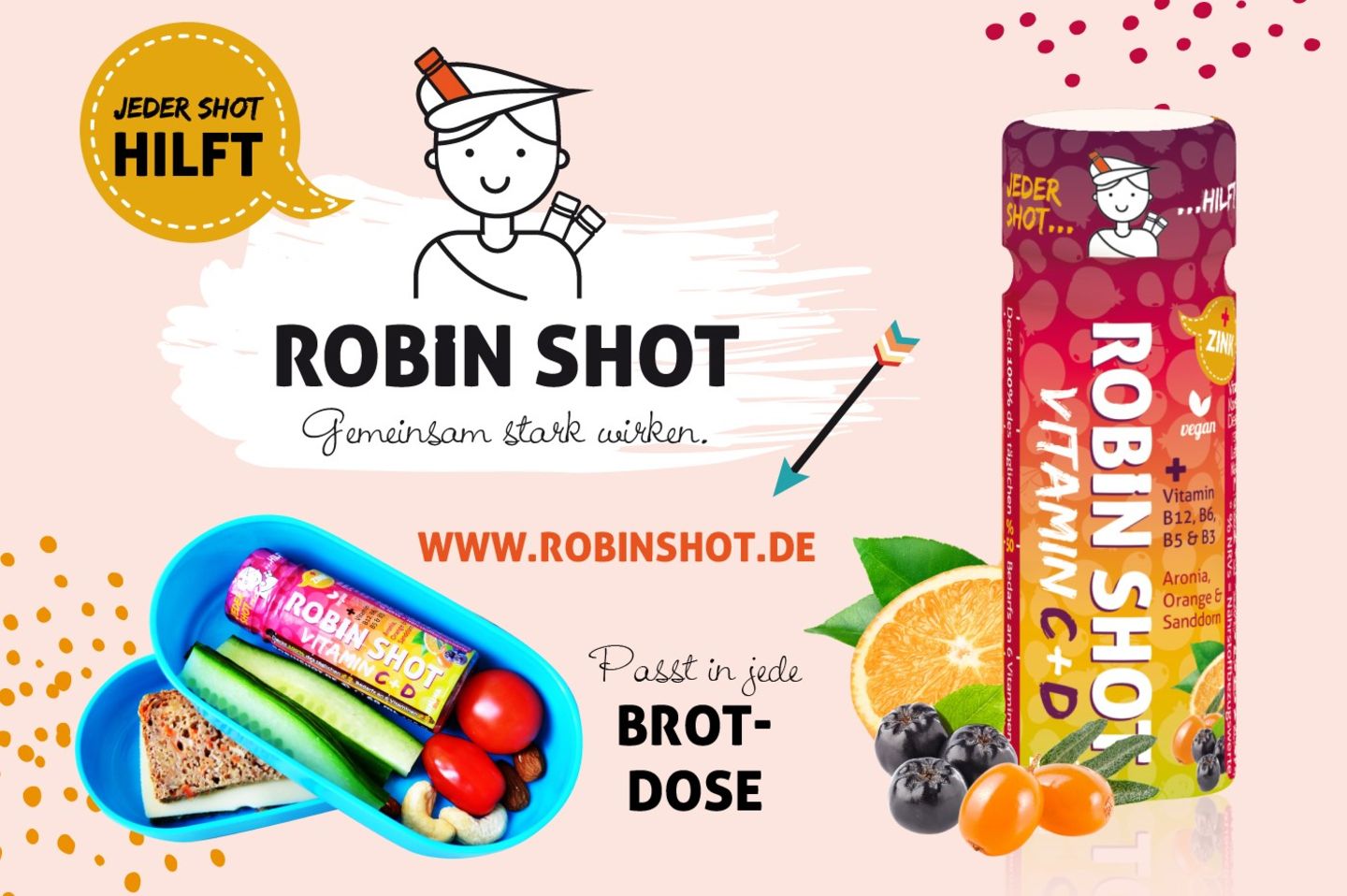 Gewinnspiel: Im ROBINSHOT stecken coole Vitamine für clevere Familien