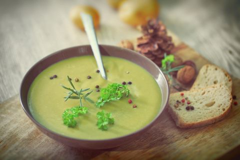 15-Minuten-Snacks: Spinatcremesuppe