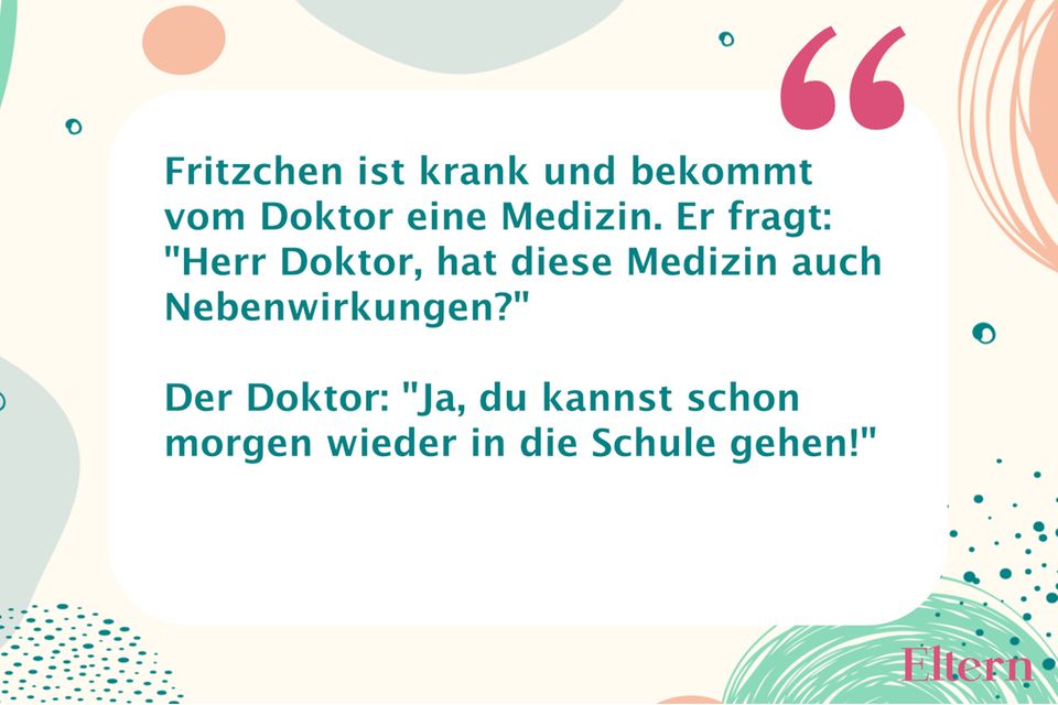 Fritzchen-Witze: Fritzchen ist krank | Eltern.de