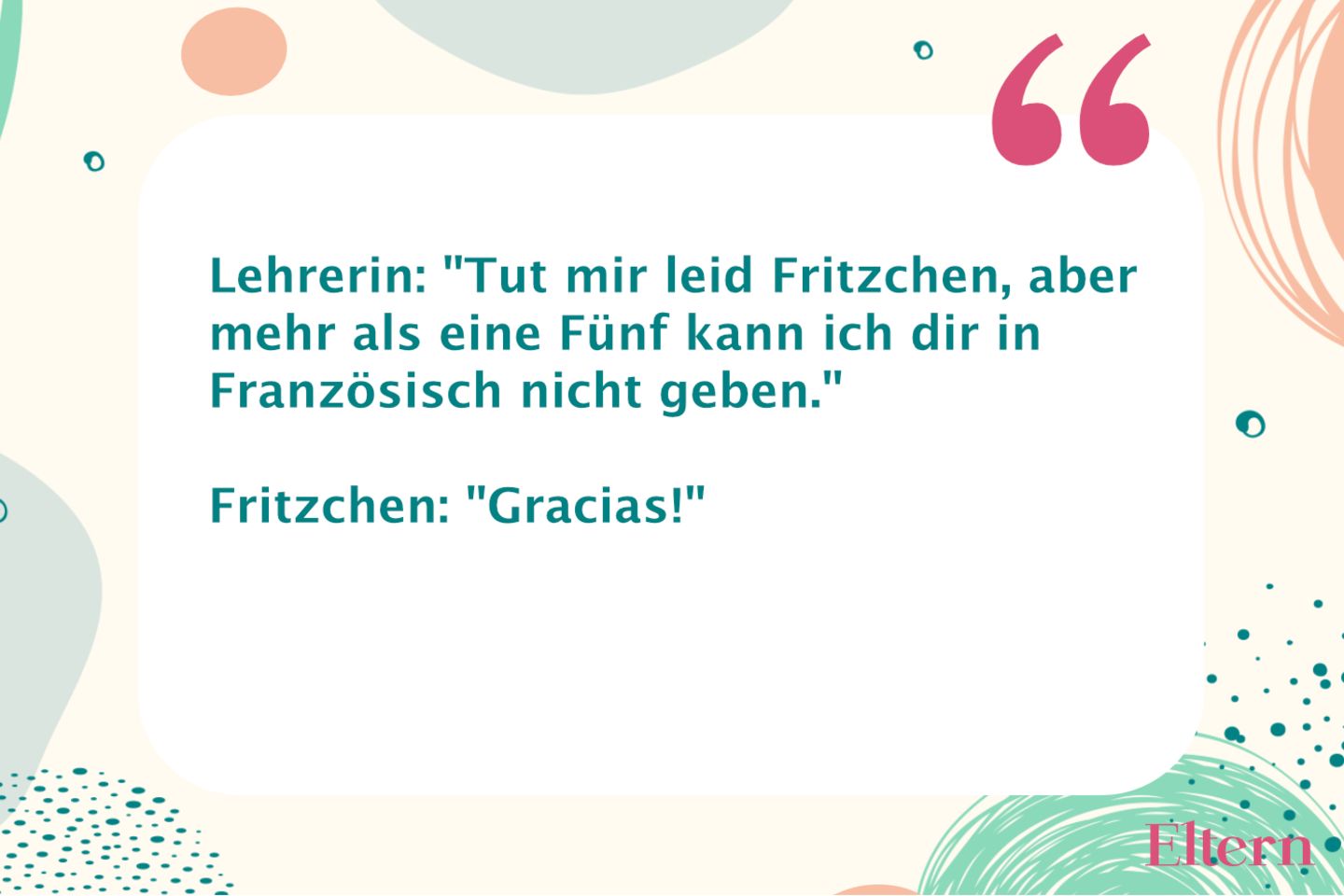 Fritzchen-Witze: Fritzchen, das Sprachgenie