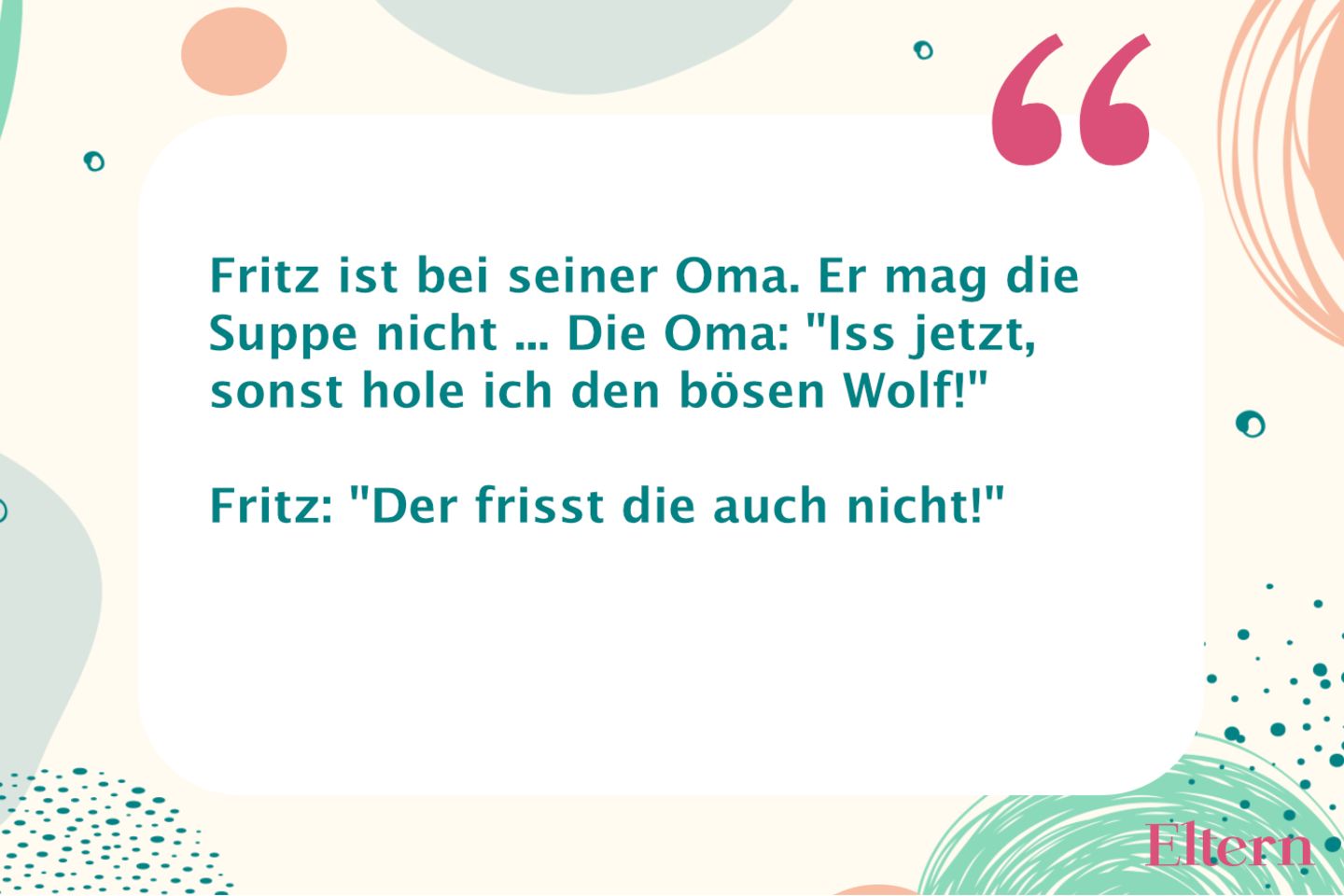 Fritzchen-Witze: Der böse Wolf