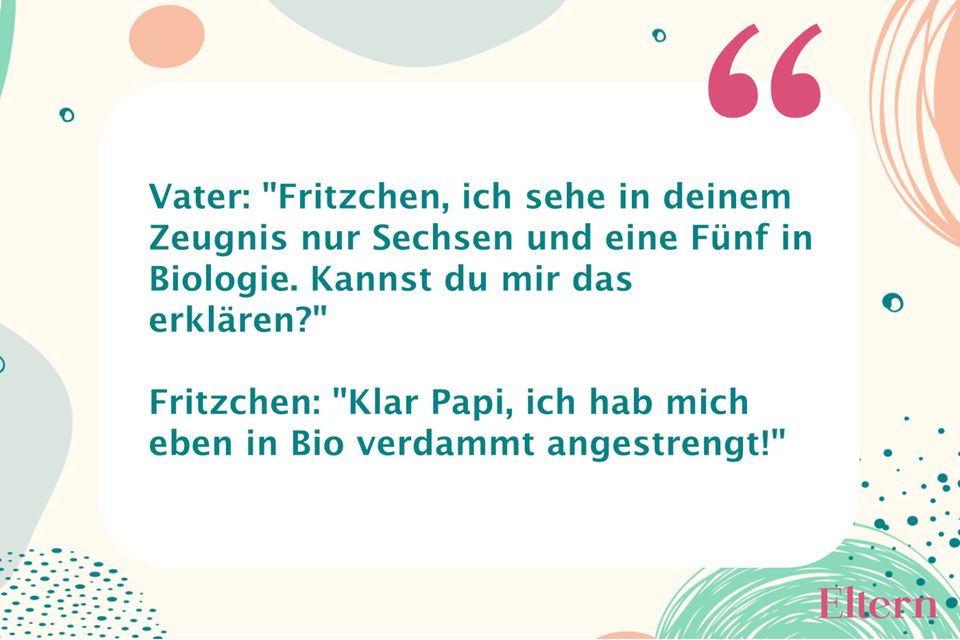 FritzchenWitze Zeugnis Eltern.de