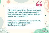 Fritzchen-Witze: Fritzchen hat Bauchschmerzen