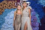 Funkelndes Doppelpack: Bei dem Event "LuisaViaRoma for Unicef" im Juli 2021 strahlt Heidi Klum in einem Glitzerkleid von Elie Saab mit ihrer Tochter um die Wette. 