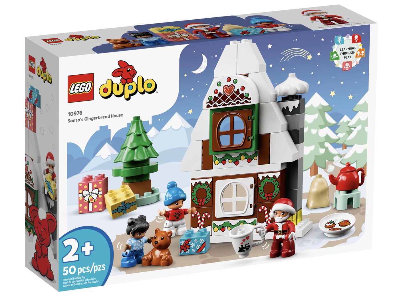 Weihnachten 2022: Lego Duplo Lebkuchenhaus mit Weihnachtsmann