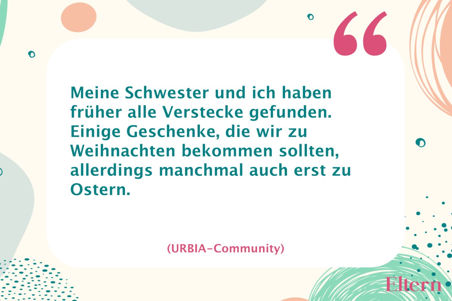 Wo lagert ihr Weihnachtsgeschenke bis zur Bescherung? Eltern.de