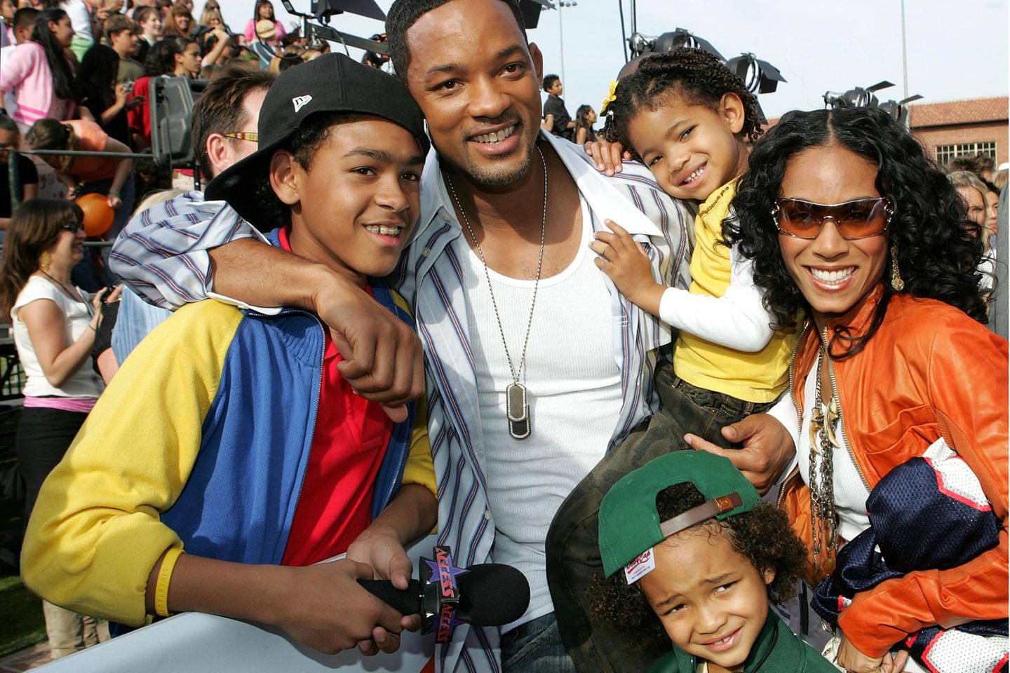 Stars plaudern über das Familienleben: Will Smith 2005 mit der Familie