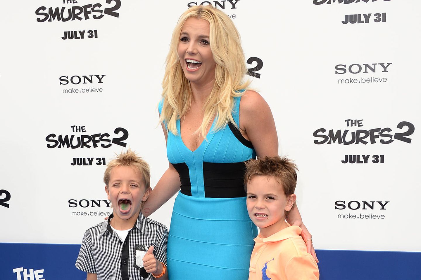 Stars plaudern über das Familienleben: Britney Spears 2013 mit ihren Söhnen