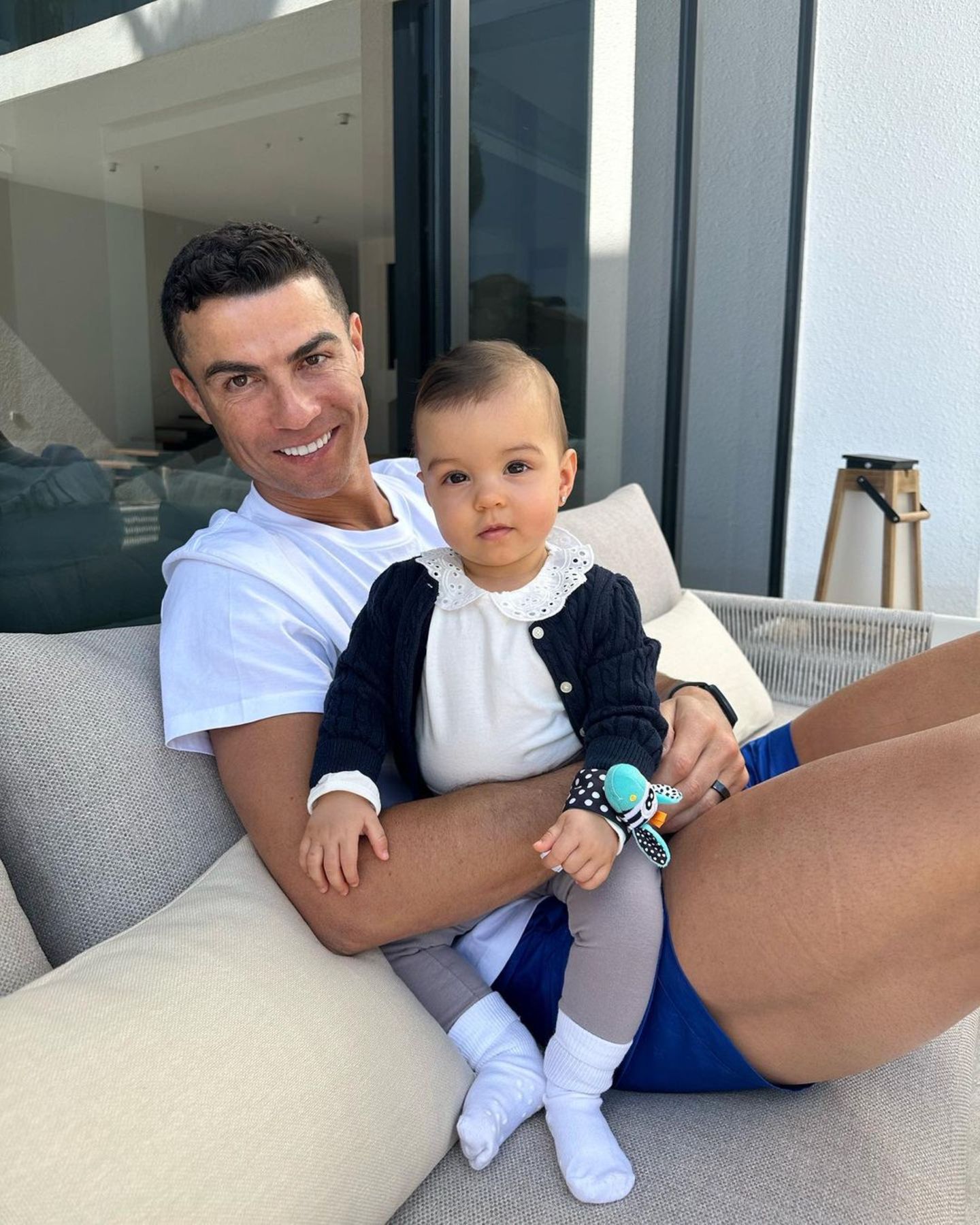 Kinder der Stars: Cristiano Ronaldo mit Tochter Esmeralda