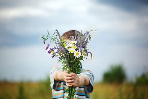 Einer schreit immer: Liebe alleinerziehende Mama, diese Blumen sind für dich!