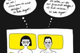 Comic Schwanger schafft: Gemeinsames Nachdenken im Bett