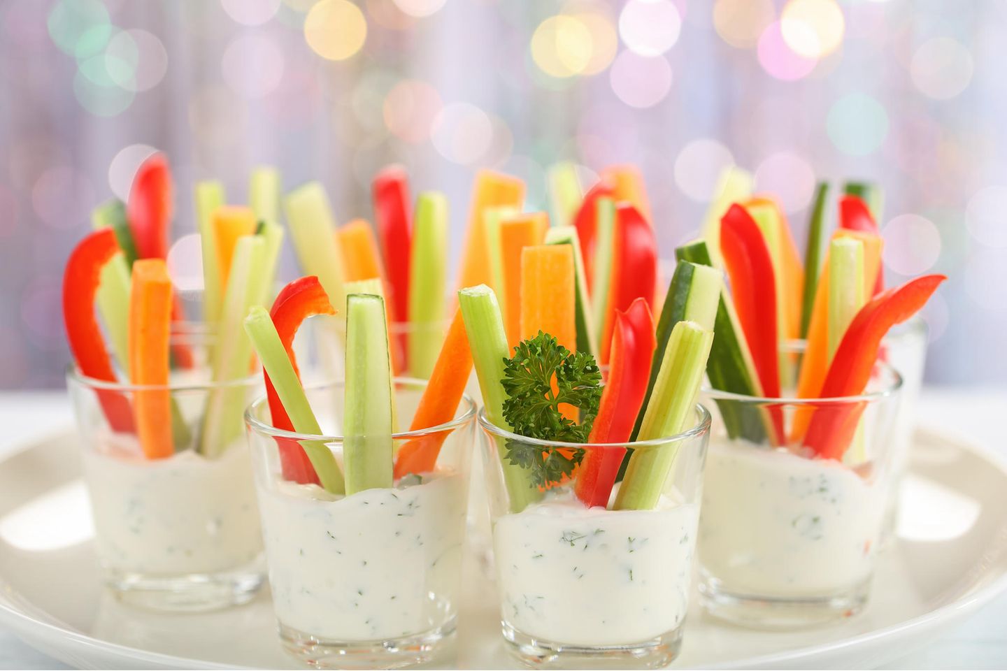 Kinderbuffet auf Hochzeiten: Gemüsesticks
