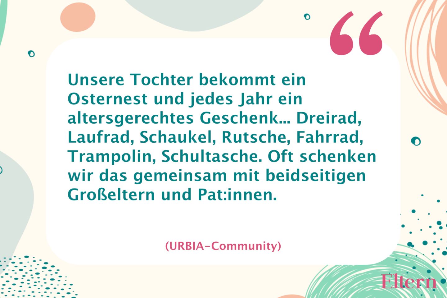 Wie viele Geschenke sind zu Ostern okay? Alle schenken gemeinsam Eltern.de