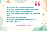 Lustiger Tweet von mommajessiec zum Thema Schwangerschaft