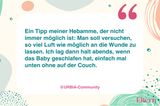 Tipps für die Wundheilung nach der Geburt