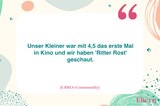 Erster Kinobesuch: Welchen Film habt ihr zum ersten Mal mit eurem Kind gesehen?