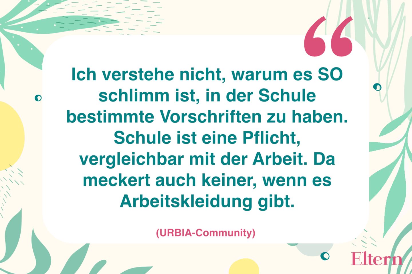 Kleiderordnung an Schulen ist wie Arbeitskleidung Eltern.de