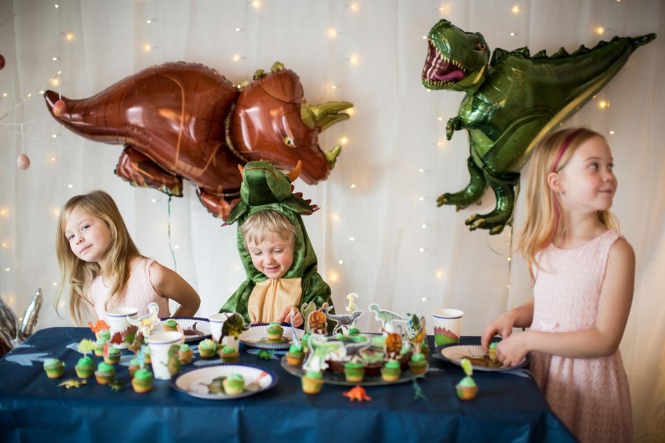 Kindergbeurtstag mit dem Motto Dinosaurier - Pinterest-Perfektion