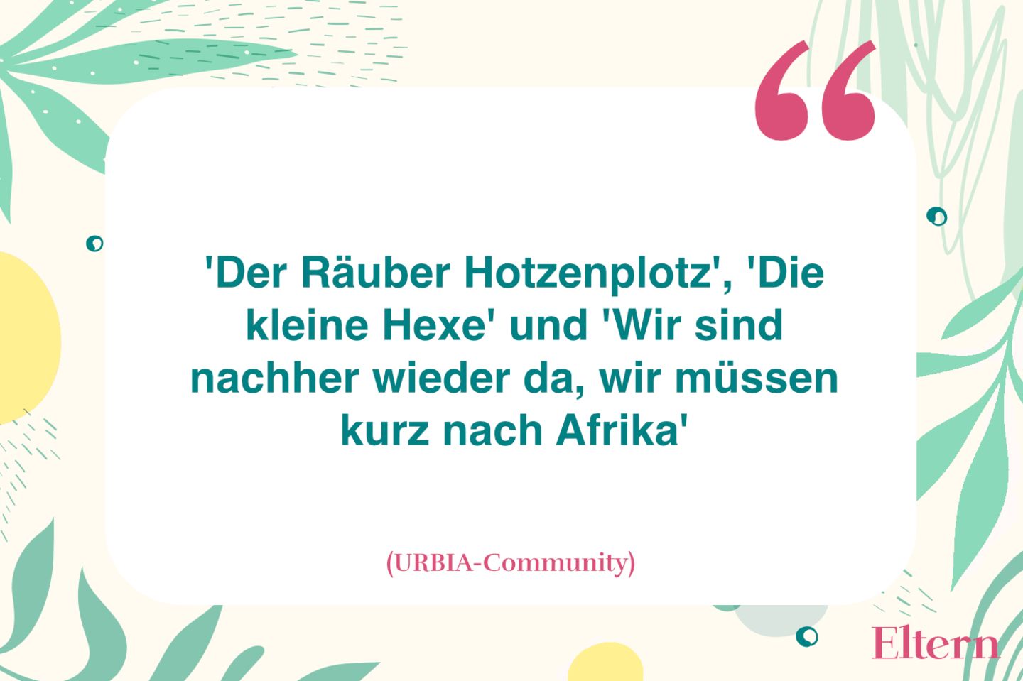 Räuber, Hexen, wie wäre es noch mit einer Prinzessin? Eltern.de