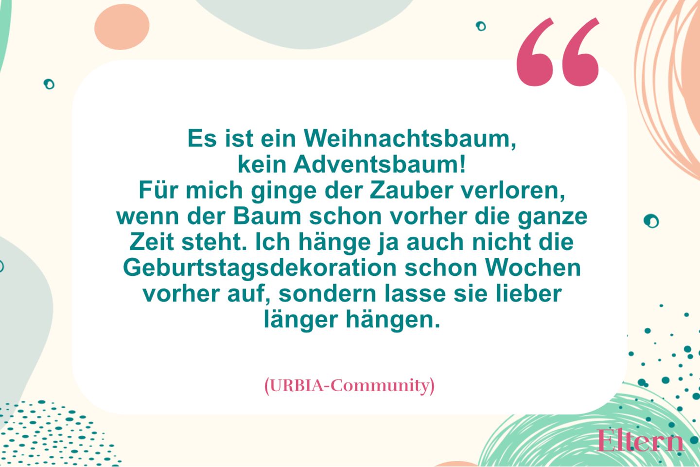 Familientradition Wann wird der Weihnachtsbaum aufgestellt? Eltern.de